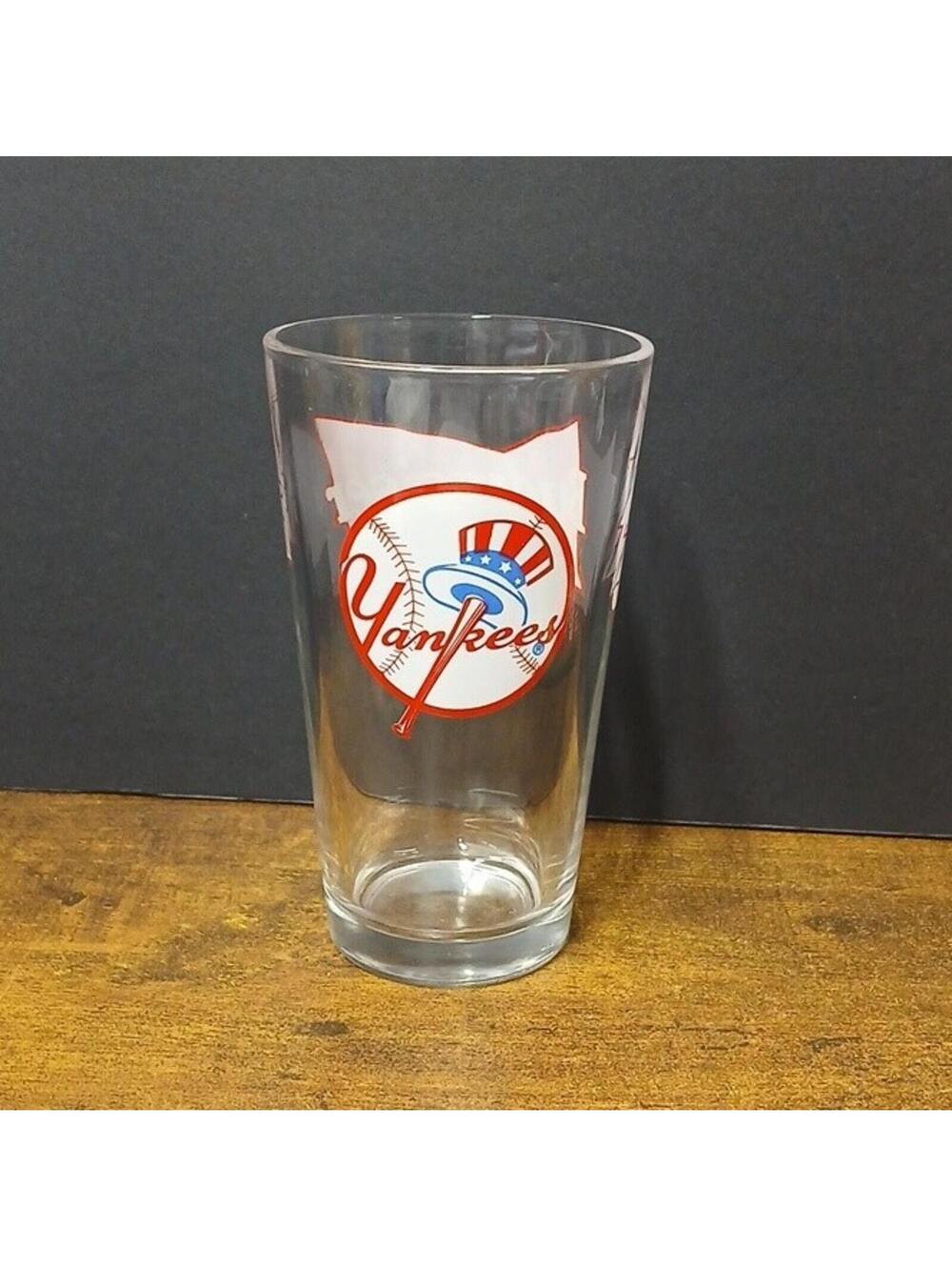 New York Yankees MLB Budweiser 5.75" Pint Beer Glass